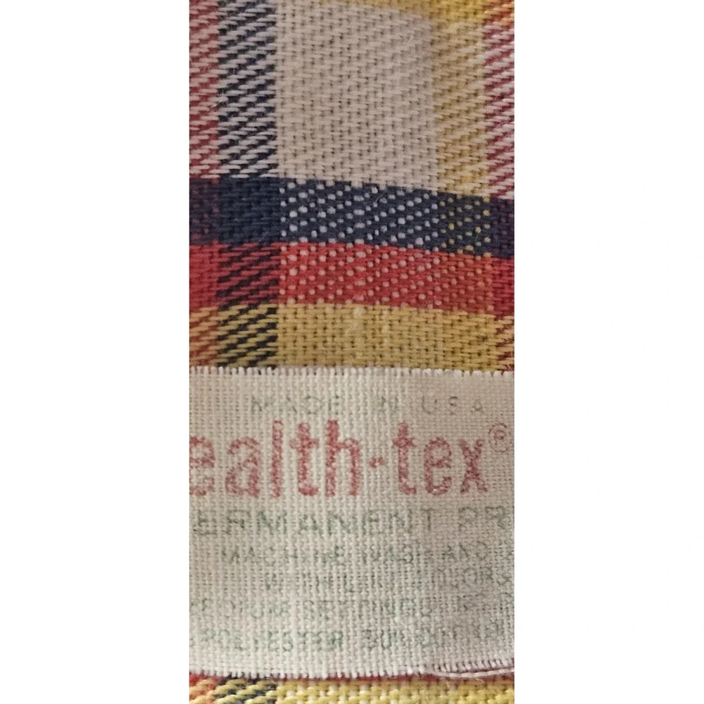 Vintage Health -tex Permanent Press boy's 4T overall plaid made in USA
